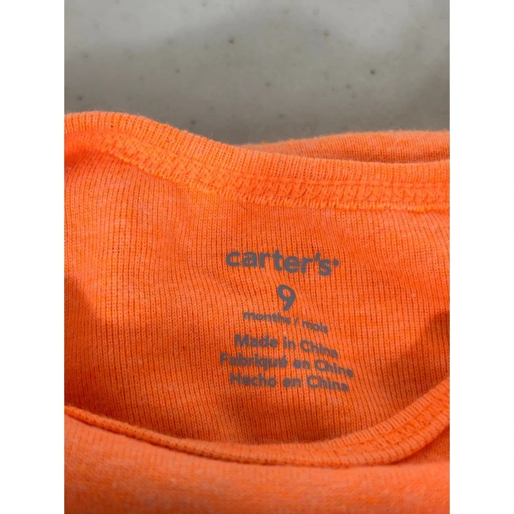 Carter's Baby Bodysuits 9‎ Months 4 Pack Mix Graphics Baseball Mr Fix It